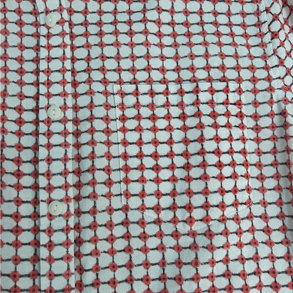 Dylan orange patterned button down - Picture 3 of 4